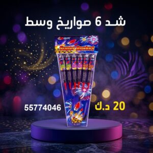 شد 6 صواريخ وسط عروض اليوم الوطني