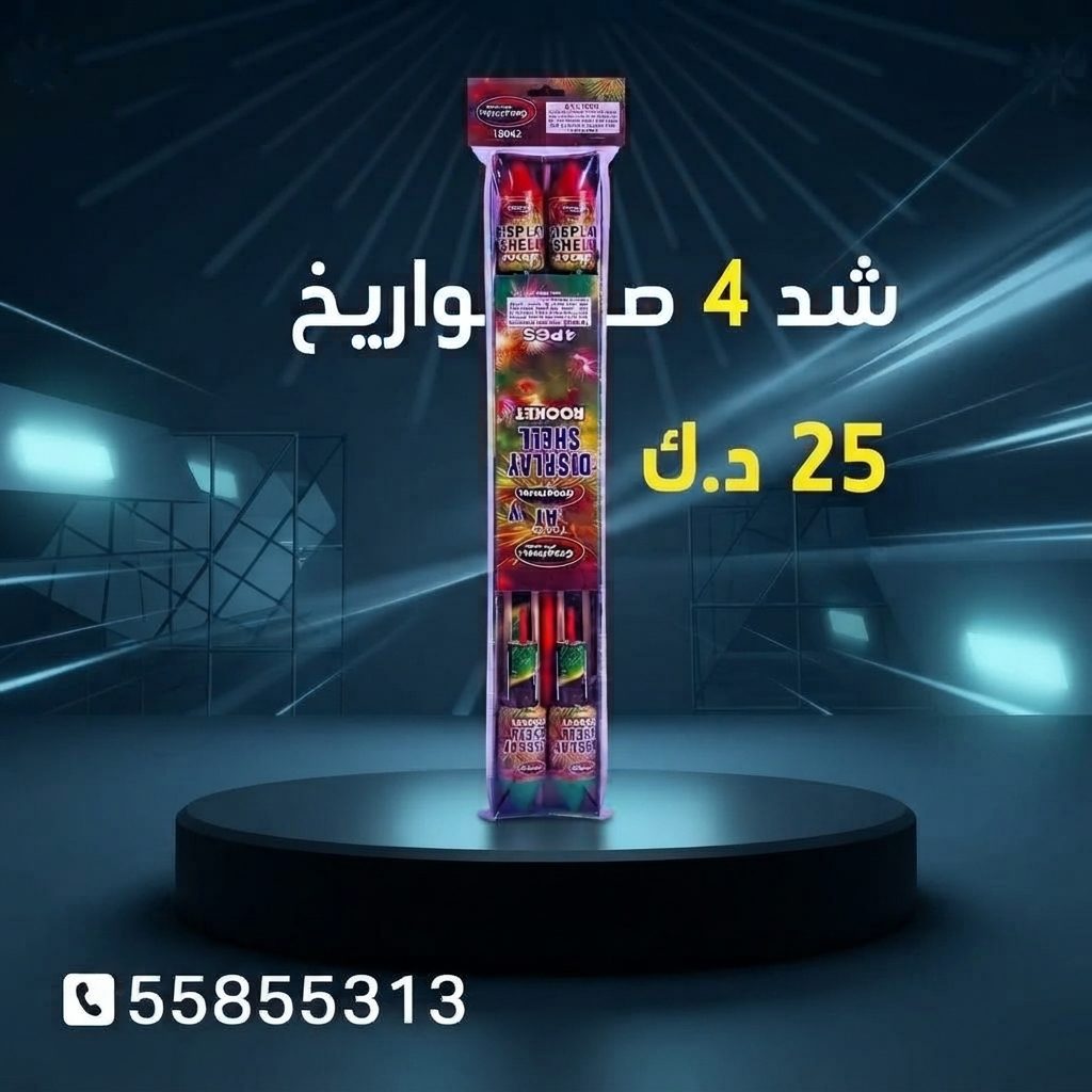 شد 4 صواريخ في الفحيحيل | جراغيات الجملة سعر شد 4 صواريخ — صواريخ نارية الكويت