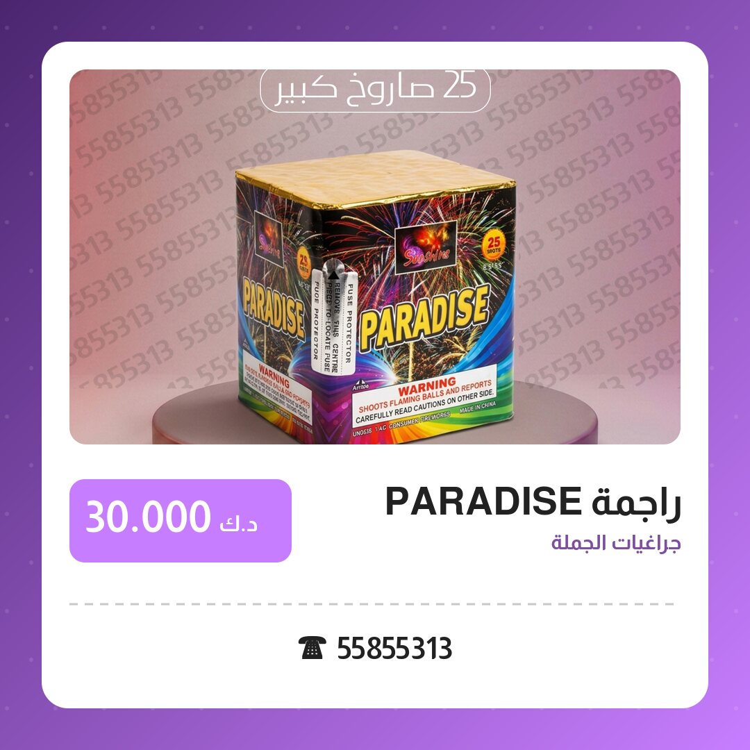 راجمة PARADISE في الكويت — السعر والتفاصيل