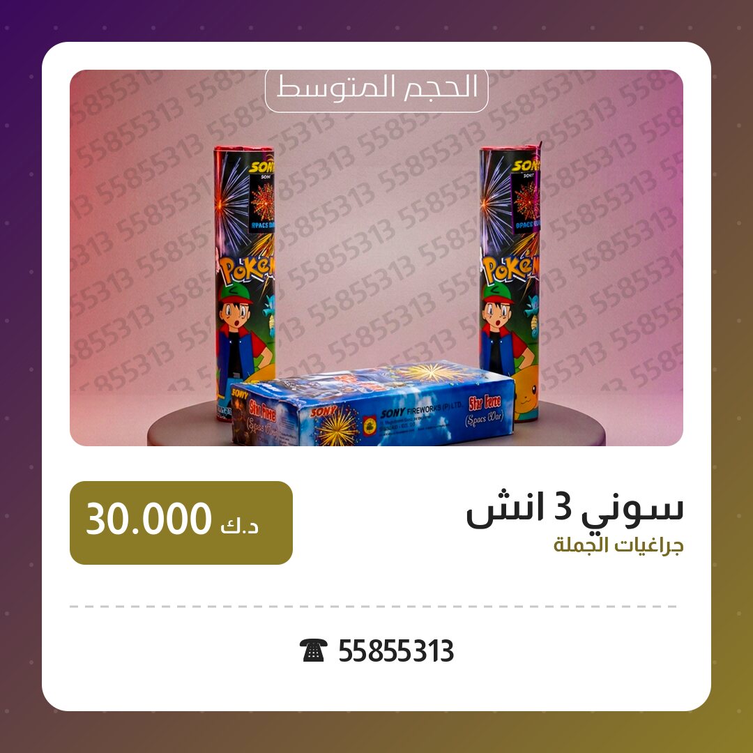 سوني 3 انش: السعر والمواصفات الكاملة