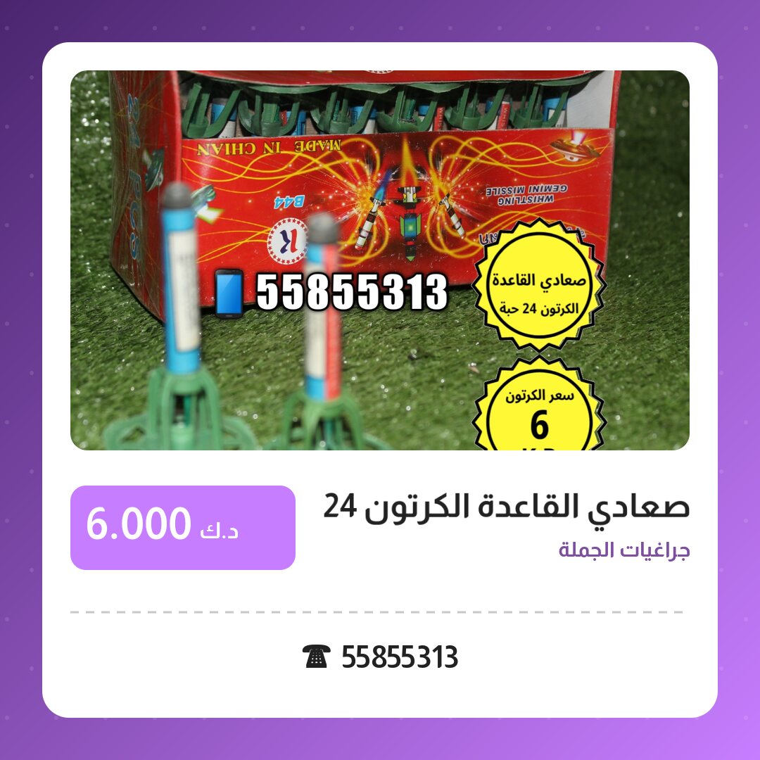 صعادي القاعدة الكرتون 24 حبة: السعر والتفاصيل