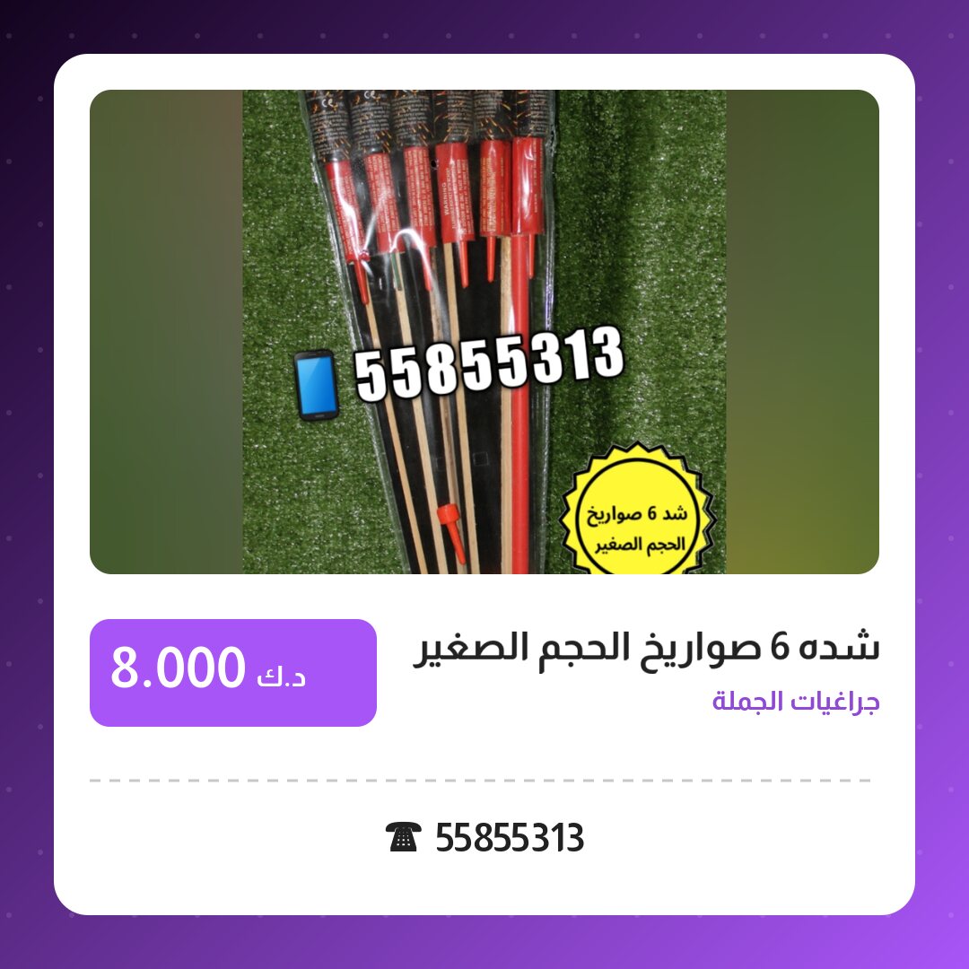 هل شده 6 صواريخ الحجم الصغير مناسب لمناسبتك؟ دليل الاختيار والسعر